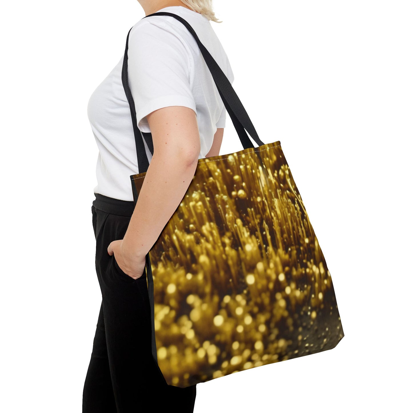 Golden Glimmer Tote (AOP)