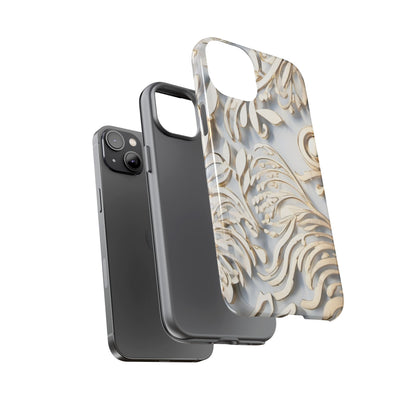 Golden Floral Engraving Tough Cases