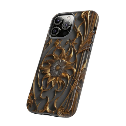 Golden Blossom Tough Case