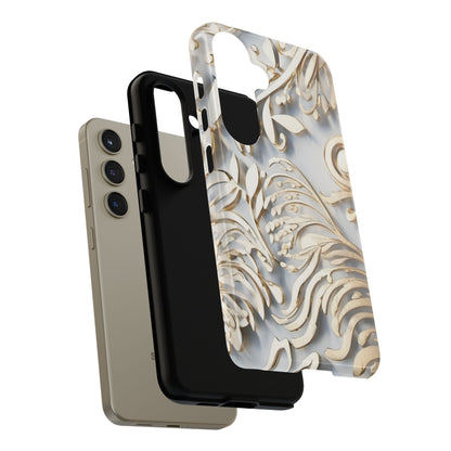 Golden Floral Engraving Tough Cases