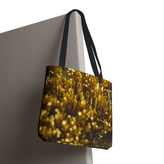 Golden Glimmer Tote (AOP)