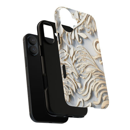 Golden Floral Engraving Tough Cases