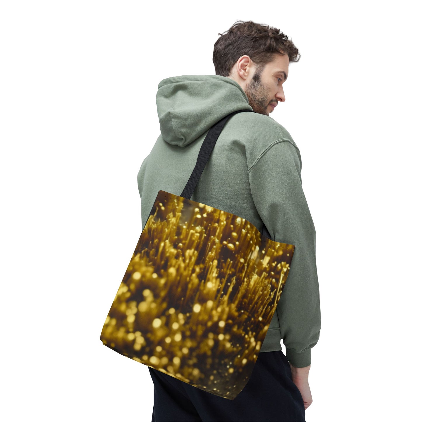 Golden Glimmer Tote (AOP)