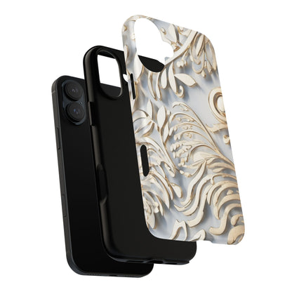 Golden Floral Engraving Tough Cases