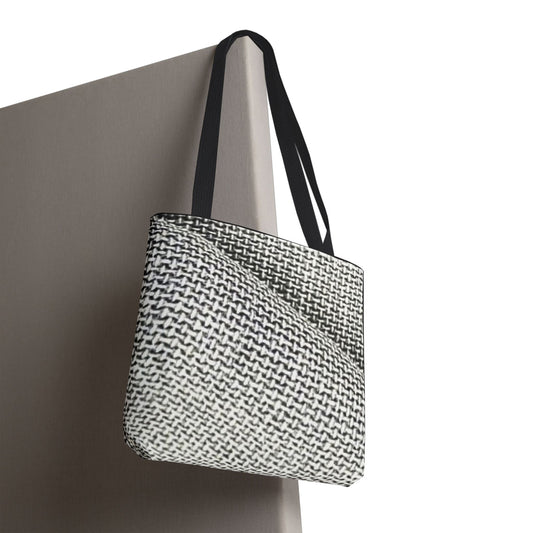 Monochrome Weave Tote (AOP)