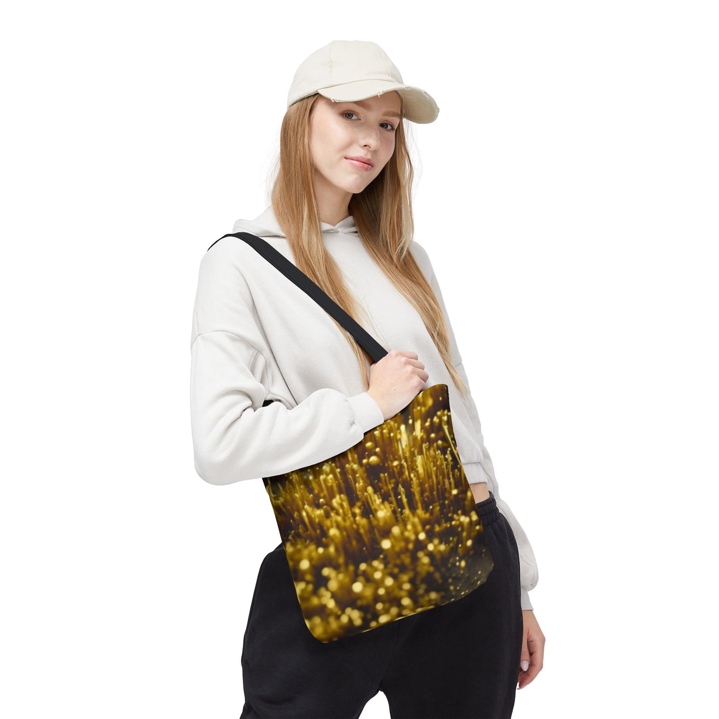 Golden Glimmer Tote (AOP)