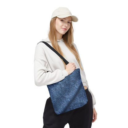 Denim Herringbone Tote (AOP)