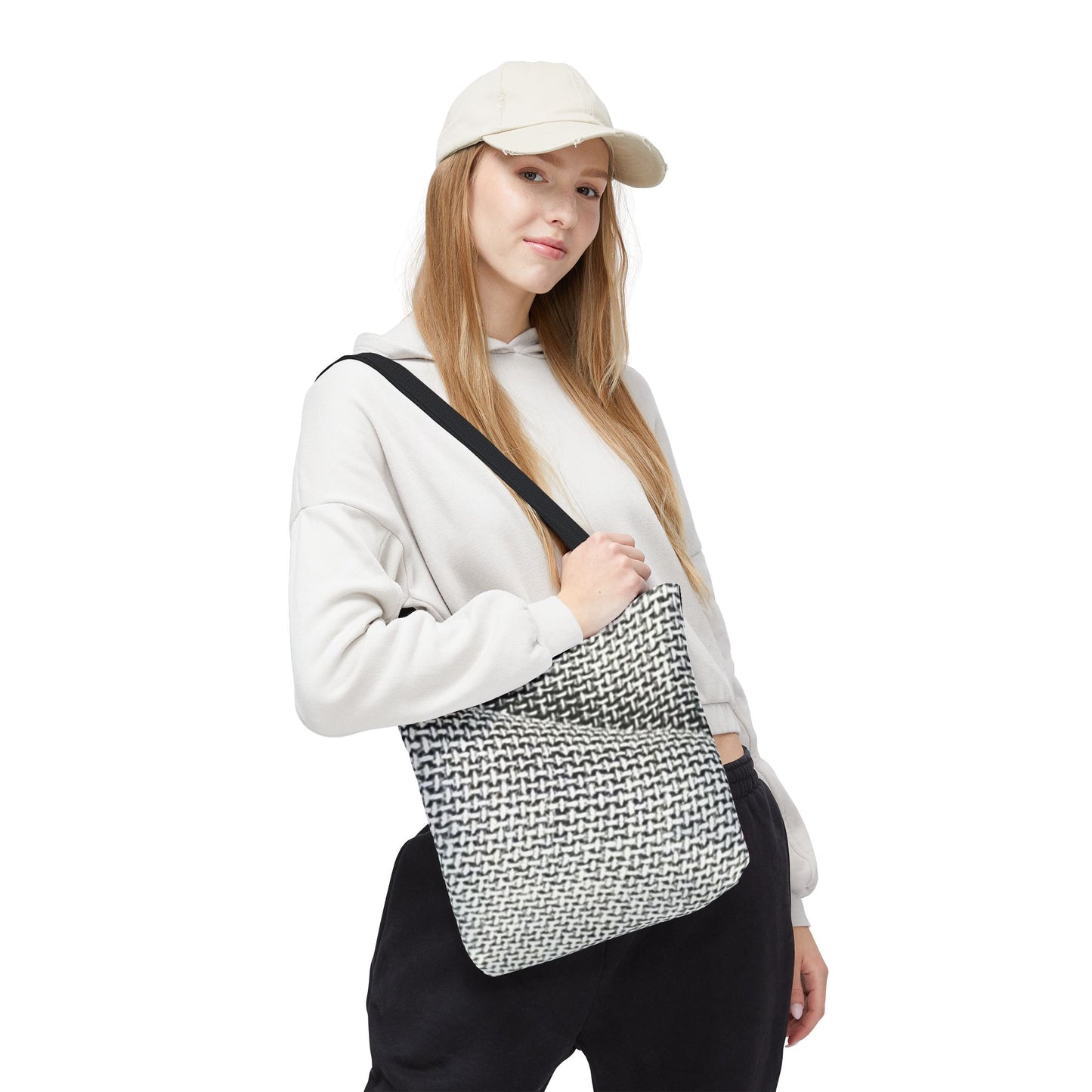 Monochrome Weave Tote (AOP)