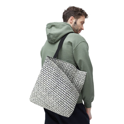 Monochrome Weave Tote (AOP)