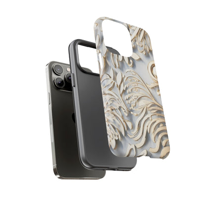 Golden Floral Engraving Tough Cases