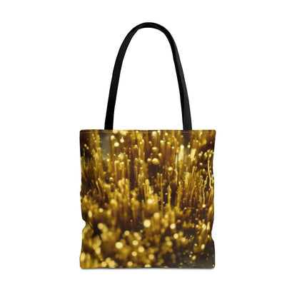 Golden Glimmer Tote (AOP)