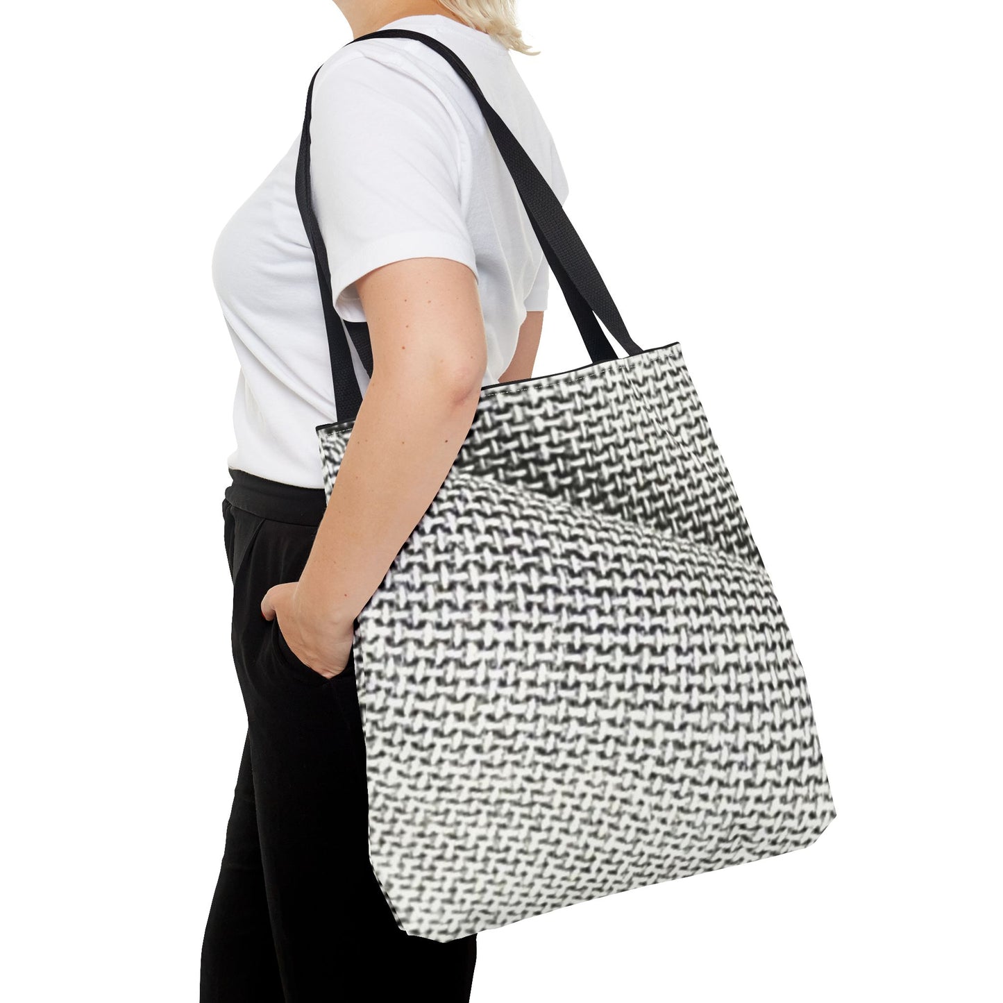 Monochrome Weave Tote (AOP)